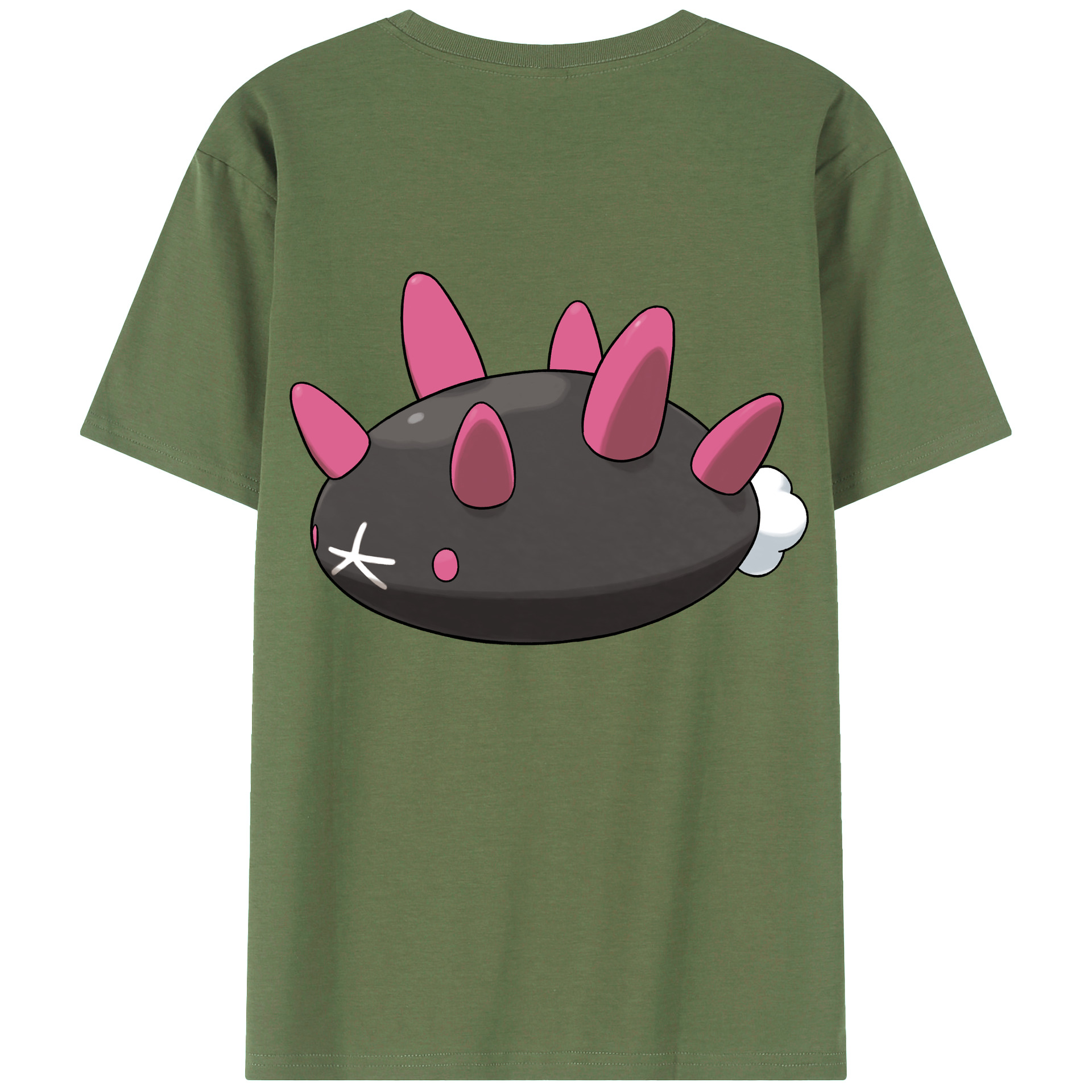 （画像用） ポケットモンスター Pokémon 綿100％ メンズ半袖Tシャツ（バックプリント） 通気性